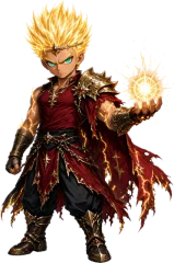 Varek the Ember Prince in awakened form